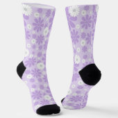 Pastell-Blumenmuster LAVENDel Socken (Gewinkelt)