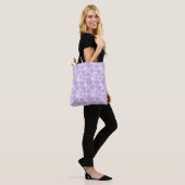 Pastell-Blumenmuster LAVendel Tasche (Am Model)