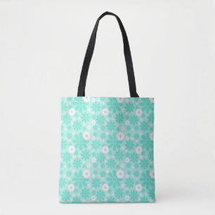 Pastell-Blumenmuster MINT Tasche