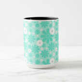 Pastell-Blumenmuster MINT Tasse (Zentrum)