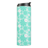 Pastell-Blumenmuster MINT Thermosbecher (Nach links gedreht)