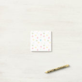 Pastell-Blumenmuster Post-it Klebezettel (Auf Schreibtisch)