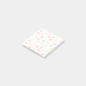 Pastell-Blumenmuster Post-it Klebezettel (angewinkelt)
