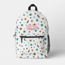 Pastell Blumenmuster Retro Floral Personalisiert