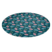 Pastell-Blumenmuster  Schneidebrett (Ecke)