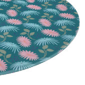 Pastell-Blumenmuster  Schneidebrett (Ecke)
