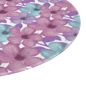 Pastell-Blumenmuster Schneidebrett (Ecke)