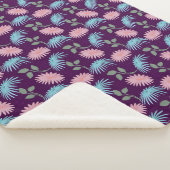 Pastell-Blumenmuster  Sherpadecke (3/4)