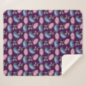 Pastell-Blumenmuster  Sherpadecke (Vorderseite (Horizontal))