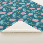 Pastell-Blumenmuster  Sherpadecke (3/4)