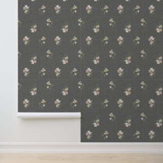 Pastell-Blumenmuster-Tapete Tapete
