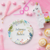 Pastell-Blumenpapier-Teller Pappteller (Party)