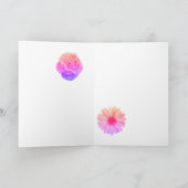 Pastell-Blumenstrauß-Karte Karte (Innenseite)