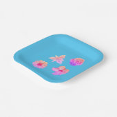 Pastell-Blumenstrauß-Papierteller Pappteller (Gewinkelt)