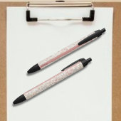 Pastell Blush Individuelle Name Botanische Schrift Kugelschreiber