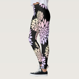 Pastell-Blüten-Blumenmuster-Leggings Leggings