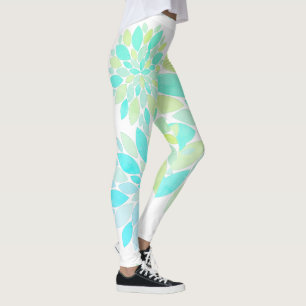Pastell-Blüten-Blumenmuster-Leggings Leggings