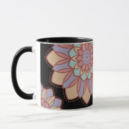 Pastell-Blüten-Mandala-Tasse Tasse