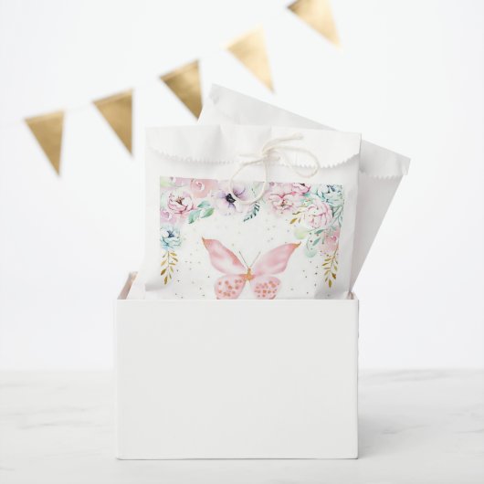 Pastell, Blüten und Schmetterlinge Geschenktütchen (Party)
