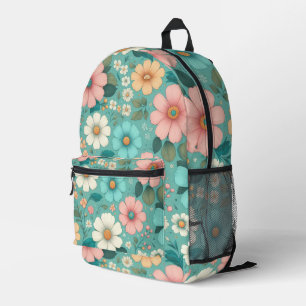 Pastell Blütenblätter Bedruckter Rucksack