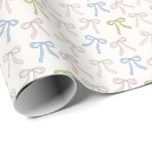 Pastell-Bögen-Coquette-Geschenkpapier Geschenkpapier (Rolleneckpunkt)