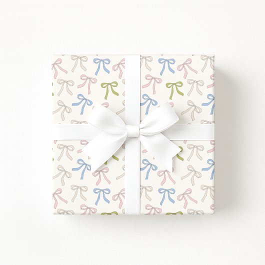 Pastell-Bögen-Coquette-Geschenkpapier Geschenkpapier