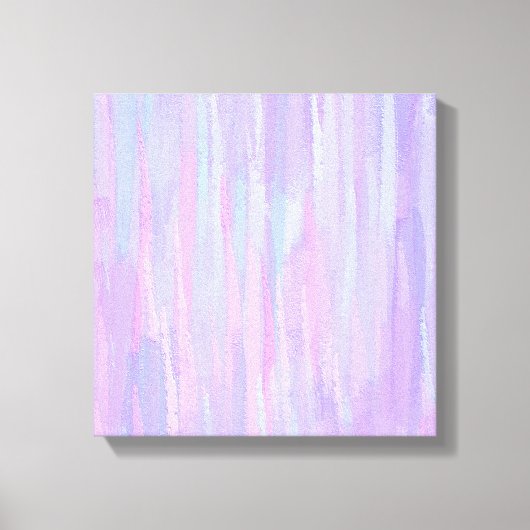 Pastell Brush Strokes Abstrakt Art Leinwanddruck (Vorderseite)