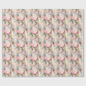 Pastell Cats farbenfrohe Muster Geschenkpapier (Flach)