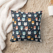 Pastell Cats Muster Kissen (Decke)