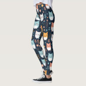 Pastell Cats Muster Leggings (Links)