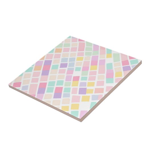 Pastell Checkered Moderne Kernfeder-Zuhause Fliese (Seite)