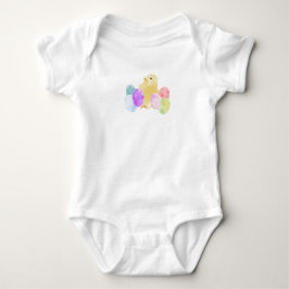 Pastell Chick mit Eierdesign Baby Strampler