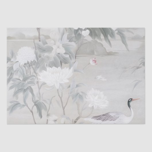 Pastell Chinoiserie Tissue Paper Seidenpapier (Vorderseite)