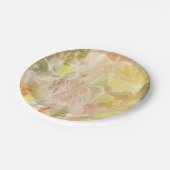 Pastell Citrus Aquarell Designer drucken Pappteller (Schrägansicht)