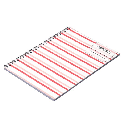 Pastell Color Line-Notebook Notizblock (Linke Seite)