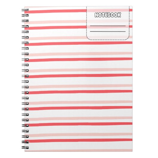 Pastell Color Line-Notebook Notizblock (Vorderseite)