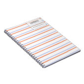 Pastell Color Line-Notebook Notizblock (Rechte Seite)