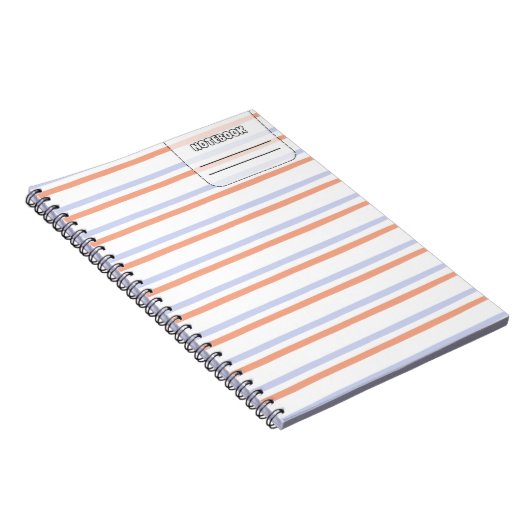 Pastell Color Line-Notebook Notizblock (Rechte Seite)