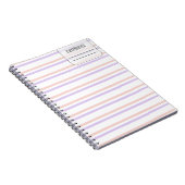 Pastell Color Line-Notebook Notizblock (Rechte Seite)