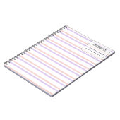 Pastell Color Line-Notebook Notizblock (Linke Seite)