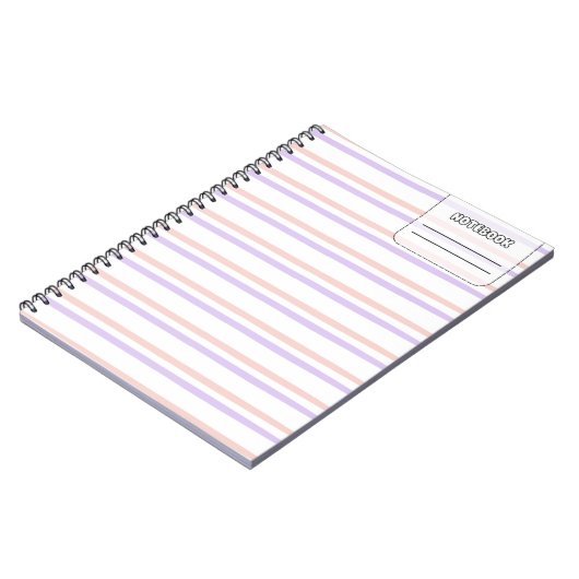 Pastell Color Line-Notebook Notizblock (Linke Seite)