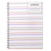 Pastell Color Line-Notebook Notizblock (Vorderseite)