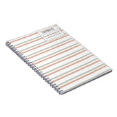 Pastell Color Line-Notebook Notizblock (Rechte Seite)