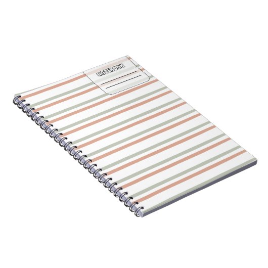 Pastell Color Line-Notebook Notizblock (Rechte Seite)