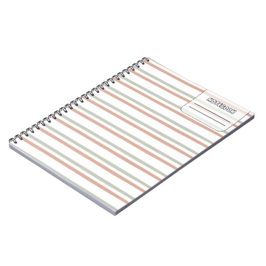 Pastell Color Line-Notebook Notizblock (Linke Seite)