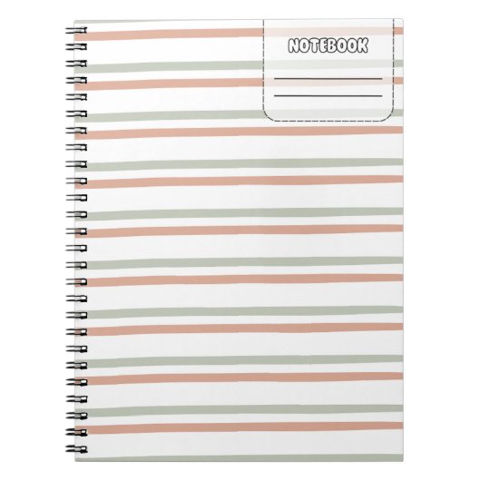 Pastell Color Line-Notebook Notizblock (Vorderseite)
