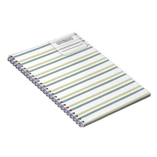 Pastell Color Line-Notebook Notizblock (Rechte Seite)