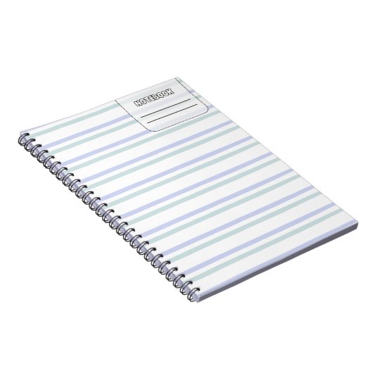 Pastell Color Line-Notebook Notizblock (Rechte Seite)