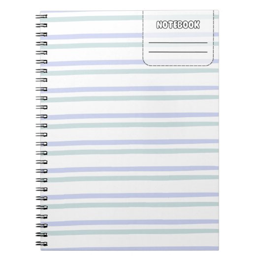 Pastell Color Line-Notebook Notizblock (Vorderseite)