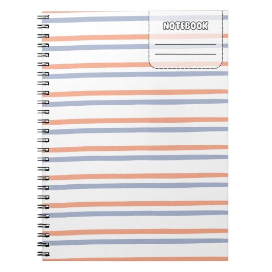Pastell Color Line-Notebook Notizblock (Vorderseite)